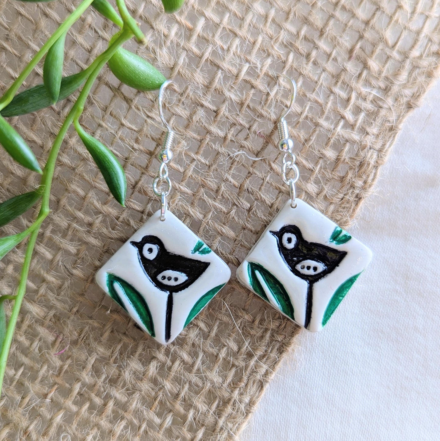 Black Bird Earrings