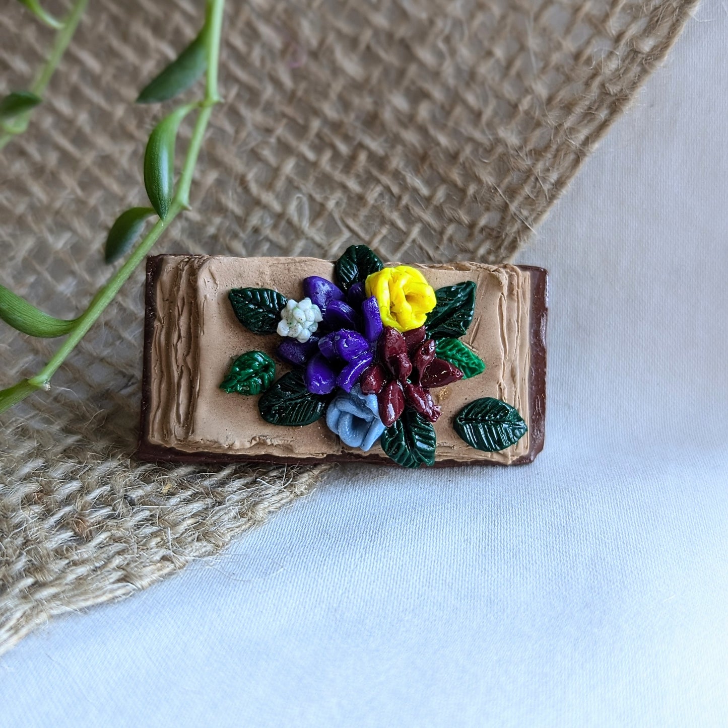 Blooming book pin
