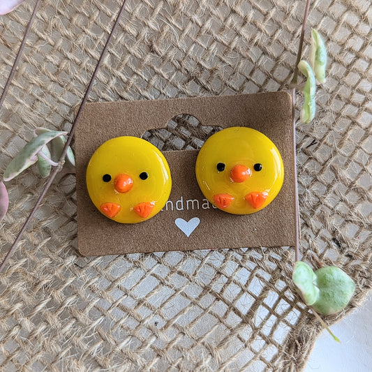 Baby chick stud earrings